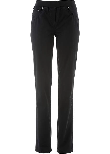 Pantalon à Enfiler Avec Taille Confortable, Straight 1 Pantalon à Enfiler Avec Taille Confortable, Straight