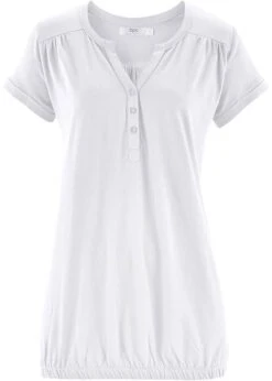 T-shirt Avec Patte De Boutonnage