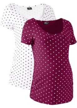 Lot De 2 T-shirts De Grossesse En Coton