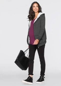 Sweat Zippé De Grossesse Et De Portage, Intérieur Douillet -Libre Mode Winkel 16172706 Rm5l2bZs