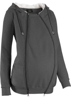 Sweat Zippé De Grossesse Et De Portage, Intérieur Douillet