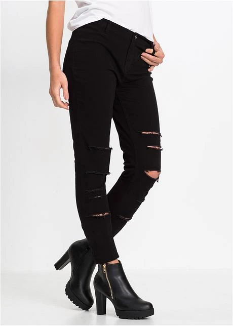 Rainbow Pantalon Skinny Taille Haute Avec Effet Destroyed 2 Rainbow Pantalon Skinny Taille Haute Avec Effet Destroyed - Afbeelding 2