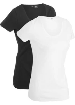 Lot De 2 T-shirts De Sport Longs En Coton 18 Lot De 2 T-shirts De Sport Longs En Coton -Libre Mode Winkel 17302326 HeNuiPEb