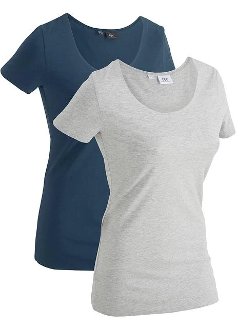 Lot De 2 T-shirts De Sport Longs En Coton 10 Lot De 2 T-shirts De Sport Longs En Coton - Afbeelding 10