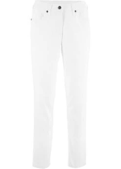 Pantalon Confort à Empiècement Taille Confortable, Straight
