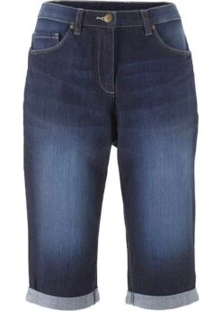 Bermuda En Jean Stretch à Taille Confortable -Libre Mode Winkel 18013879 hAWgTeMR