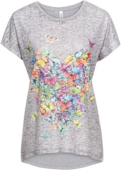 Rainbow T-shirt à Imprimé Papillon -Libre Mode Winkel 18083400 4SGmhM9u