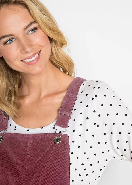 Robe-salopette De Grossesse En Velours Côtelé 5 Robe-salopette De Grossesse En Velours Côtelé - Afbeelding 5