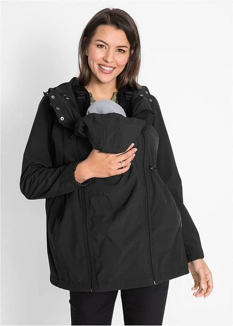 Veste Softshell De Grossesse Et De Portage, Taille Ajustable 2 Veste Softshell De Grossesse Et De Portage, Taille Ajustable - Afbeelding 2