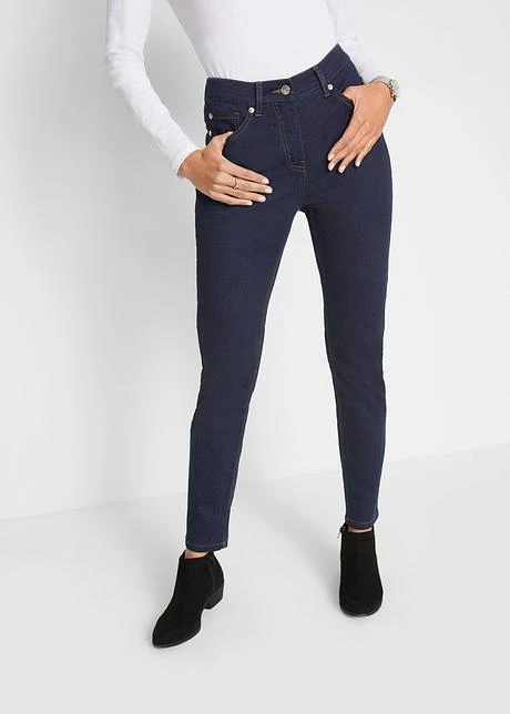 Pantalon En Twill Stretch Avec Dos élastiqué, Slim Fit 2 Pantalon En Twill Stretch Avec Dos élastiqué, Slim Fit - Afbeelding 2