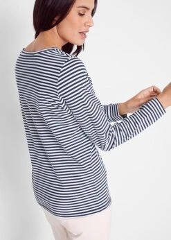 T-shirt Coton Rayé, Manches Longues -Libre Mode Winkel 18371064 aQF1aUa6