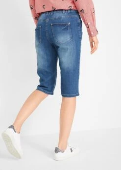 Bermuda En Jean Stretch à Taille Confortable -Libre Mode Winkel 19017212 IcZZpsDZ