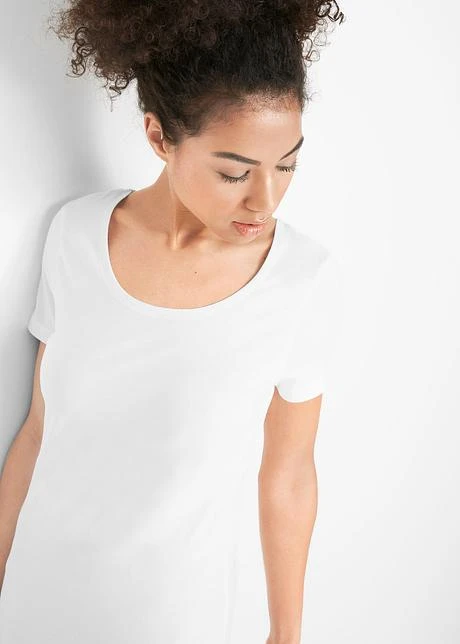 Lot De 2 T-shirts De Sport Longs En Coton 5 Lot De 2 T-shirts De Sport Longs En Coton - Afbeelding 5