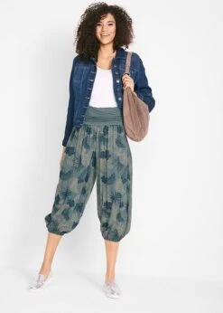 Pantalon 3/4 à Taille Confortable, Loose-Fit -Libre Mode Winkel 19076316 37hAcON1