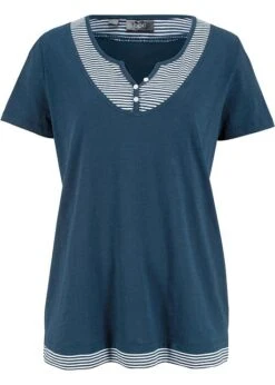 T-shirt Coton Style 2 En 1, Manches Courtes