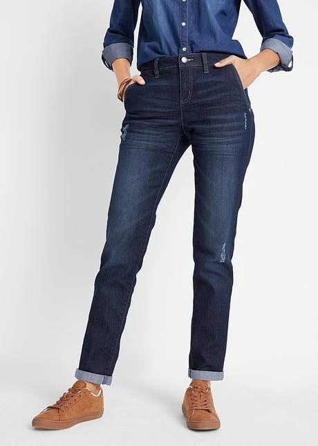 Jean Extensible Confort-stretch, Boyfriend 2 Jean Extensible Confort-stretch, Boyfriend - Afbeelding 2