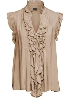 T-shirt à Volants -Libre Mode Winkel 20009968 TvXx90qN