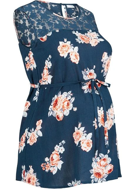 Blouse De Grossesse En Viscose Avec Dentelle 1 Blouse De Grossesse En Viscose Avec Dentelle