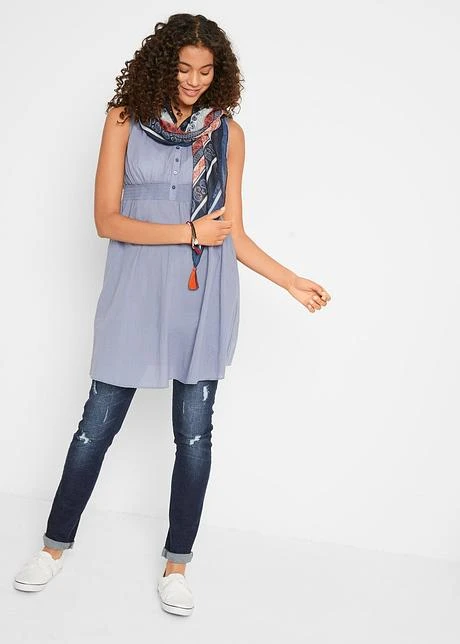 Tunique De Grossesse En Coton Avec Fonction Allaitement 4 Tunique De Grossesse En Coton Avec Fonction Allaitement - Afbeelding 4