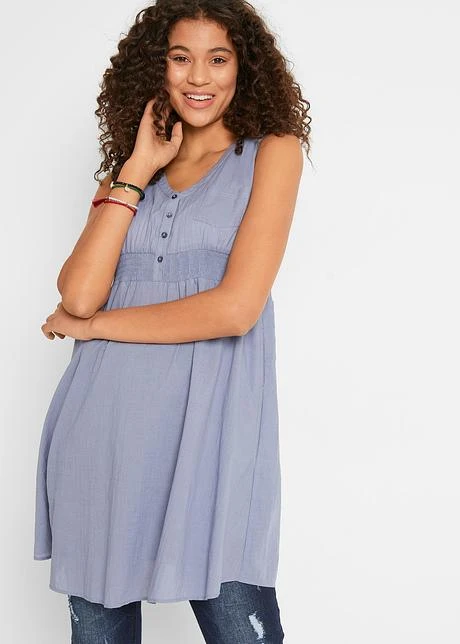 Tunique De Grossesse En Coton Avec Fonction Allaitement 2 Tunique De Grossesse En Coton Avec Fonction Allaitement - Afbeelding 2