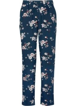 Pantalon à Enfiler En Viscose Avec Taille Confortable Et Large Au Niveau Des Cuisses