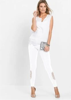 Legging Avec Dentelle -Libre Mode Winkel 20054130 uPil2fTd