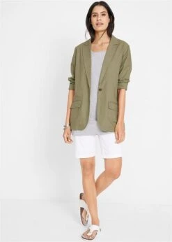 Lot De 2 T-shirts Longs Basiques, Manches Courtes -Libre Mode Winkel 20061139 jukreCaL