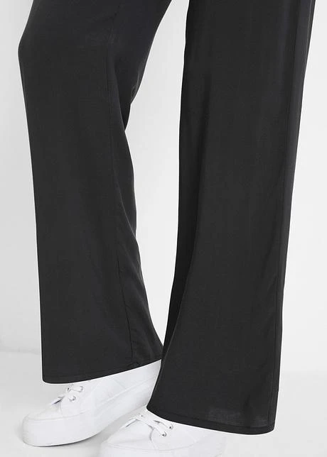 Pantalon à Enfiler Avec Tour De Taille élastique Et Jambes Larges En Viscose 6 Pantalon à Enfiler Avec Tour De Taille élastique Et Jambes Larges En Viscose - Afbeelding 6