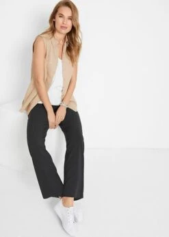 Pantalon à Enfiler Avec Tour De Taille élastique Et Jambes Larges En Viscose 9 Pantalon à Enfiler Avec Tour De Taille élastique Et Jambes Larges En Viscose -Libre Mode Winkel 20063117 juklOj3U
