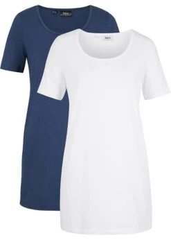 Lot De 2 T-shirts Longs Basiques, Manches Courtes -Libre Mode Winkel 20063149 y0nlVY5Z