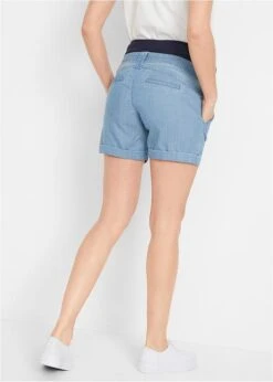 Short De Grossesse En Lin Effet Jean 8 Short De Grossesse En Lin Effet Jean -Libre Mode Winkel 20070374 0RvK1LrK