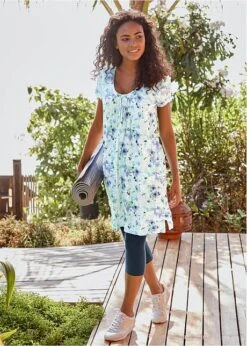 Tunique Longue Effet Froissé Et Legging 3/4 -Libre Mode Winkel 20077554 vCbBB64H