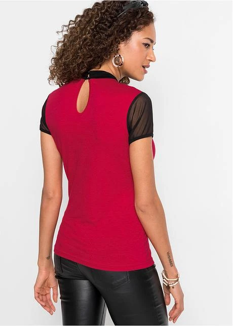 Rainbow T-shirt à Dentelle, Manches Courtes 3 Rainbow T-shirt à Dentelle, Manches Courtes - Afbeelding 3