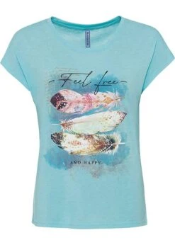 Rainbow T-shirt Imprimé Plume 17 Rainbow T-shirt Imprimé Plume -Libre Mode Winkel 20101315 s7OJJ8L9