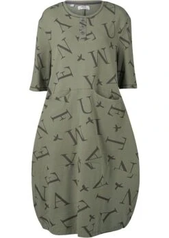 Robe Coton Ample Avec Poches, Mi-manches