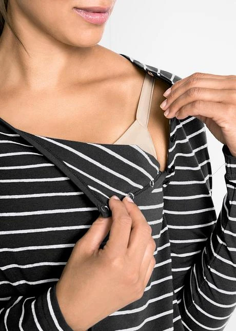 T-shirt De Grossesse / D'allaitement Avec Boutons-pression 5 T-shirt De Grossesse / D'allaitement Avec Boutons-pression - Afbeelding 5