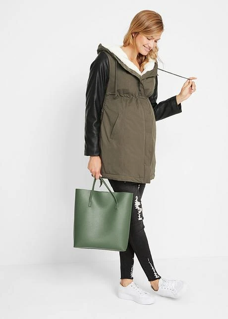 Veste De Grossesse Et De Portage Avec Doublure En Maille Peluche 4 Veste De Grossesse Et De Portage Avec Doublure En Maille Peluche - Afbeelding 4