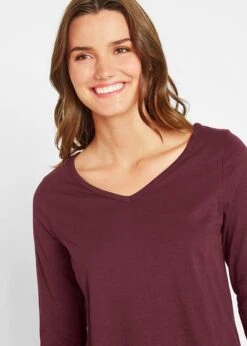 T-shirt Long En Coton Coupe Trapèze -Libre Mode Winkel 20176302 L8pG37Ja