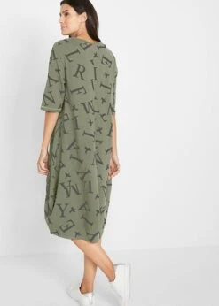 Robe Coton Ample Avec Poches, Mi-manches 10 Robe Coton Ample Avec Poches, Mi-manches -Libre Mode Winkel 20182070 g6Knaj3J