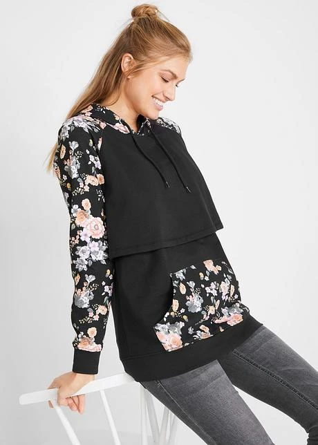 Sweat-shirt De Grossesse Avec Fonction Allaitement 2 Sweat-shirt De Grossesse Avec Fonction Allaitement - Afbeelding 2