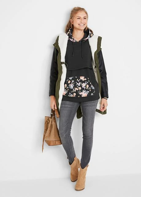 Sweat-shirt De Grossesse Avec Fonction Allaitement 4 Sweat-shirt De Grossesse Avec Fonction Allaitement - Afbeelding 4