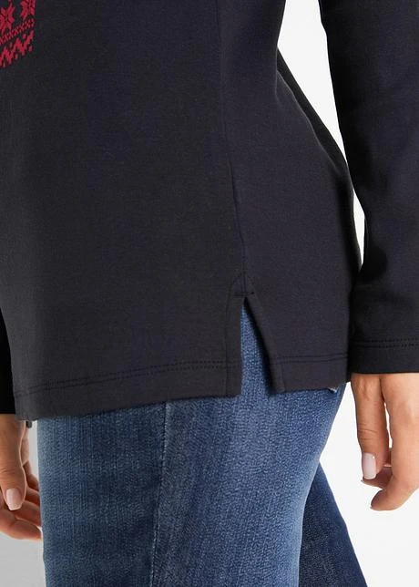 T-shirt Manches Longues Coton à Motif De Noël 6 T-shirt Manches Longues Coton à Motif De Noël - Afbeelding 6