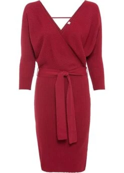 Robe En Maille Style Cache-cœur