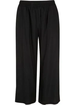 Pantalon 3/4 En Viscose Avec Tour De Taille élastique