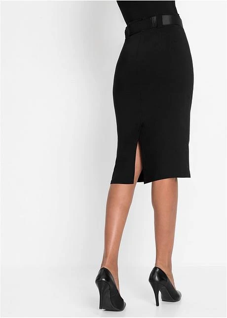 Jupe Crayon Avec Ceinture En Satin 3 Jupe Crayon Avec Ceinture En Satin - Afbeelding 3