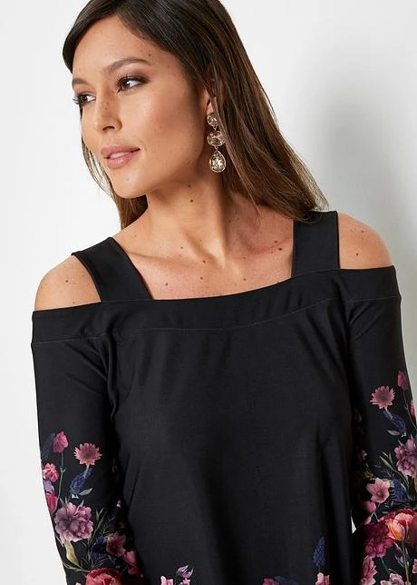 T-shirt à épaules Dénudées Et Imprimé Floral 5 T-shirt à épaules Dénudées Et Imprimé Floral - Afbeelding 5