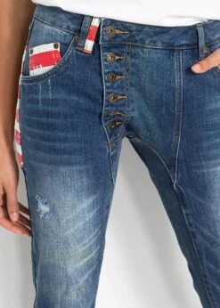 Rainbow Jean Boyfriend Avec Drapeaux Appliqués -Libre Mode Winkel 21053201 wOxU3Nzz