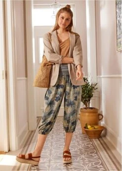 Pantalon 3/4 à Taille Confortable, Loose-Fit -Libre Mode Winkel 21060432 bXvFn9vH