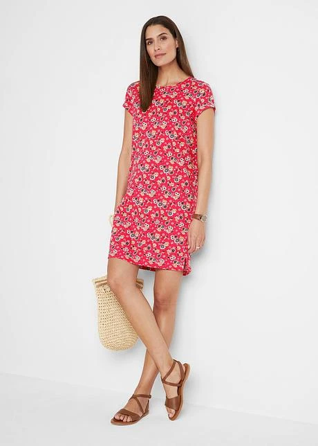 Lot De 2 Robes T-shirt Avec Fentes Latérales 4 Lot De 2 Robes T-shirt Avec Fentes Latérales - Afbeelding 4