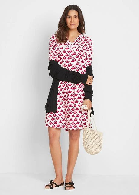 Robe-tunique Avec Col V Et Empiècement En Dentelle 4 Robe-tunique Avec Col V Et Empiècement En Dentelle - Afbeelding 4